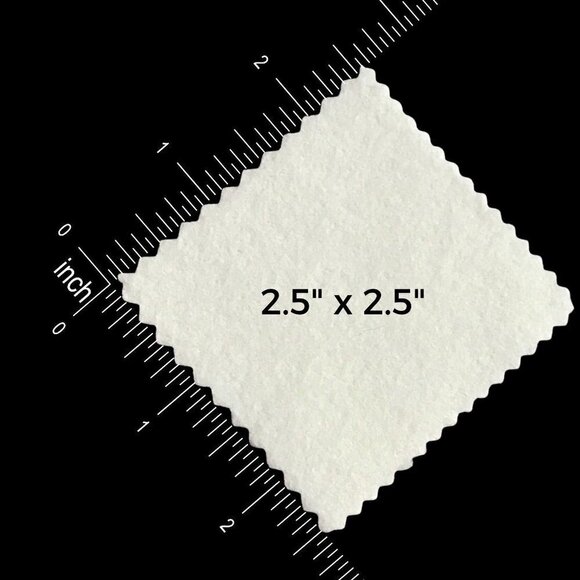 Pack of 10 Jewellery Polishing Cloths Metal Tarnish Remover Cleaner 2.5" x 2.5" - Picture 2 of 9